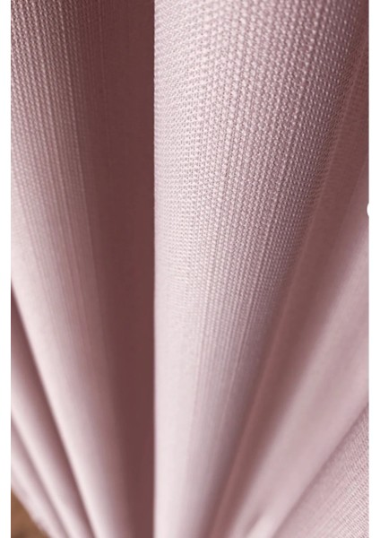 Keten Fon Perde, Pudra, Pano Fon, Sık Pile, Kuşaklı, Düz Renk, Tek Kanat fırsatları