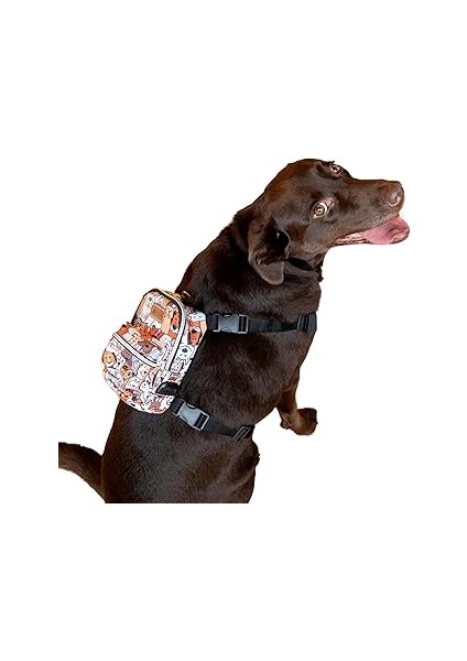 Pawlook Design,çantalı Göğüs Tasması, Köpek Sırt Çantası – 2’si 1 Arada Göğüs Tasması Fonksiyonlu,