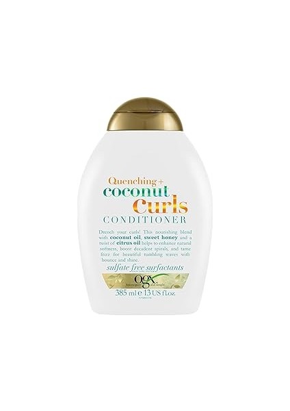 Bukleli Saçlar Için Nemlendirici Coconut Curls Sülfatsız Bakım Kremi (385 Ml)