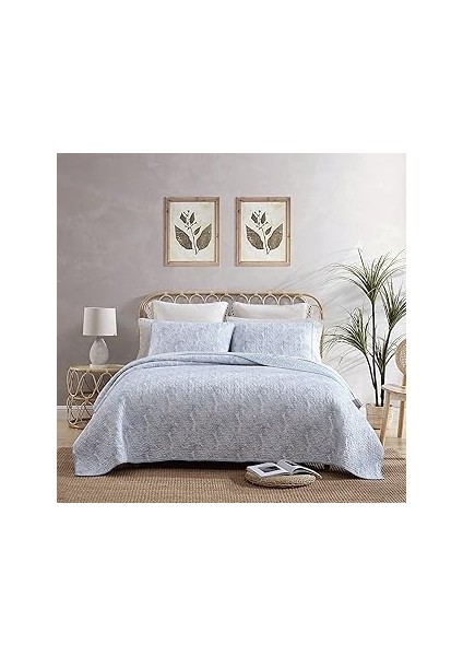 Tommy Bahama - Yorgan Seti, Uyumlu Süslü Süslü Çift Taraflı Pamuklu Yatak Takımı, Dört Mevsim