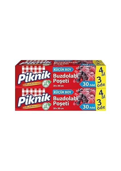 Piknik Buzdolabı Poşeti 4AL3ÖDE 30'lu