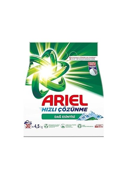 Dağ Esintisi 4,5 kg Hızlı Çözünme Toz Çamaşır Deterjanı