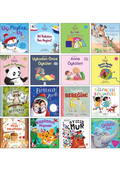 Küçük Meşe Palamudu + Kaplanın Peşinde + Uç Paytak Uç + Büyüdüğüm Zaman + Güldür Beni + Seni Seviyorum Miniğim / 16’lı Okul Öncesi Hikaye Kitapları