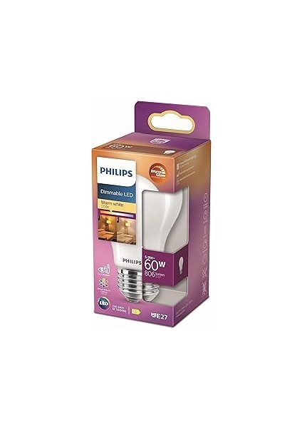 LED 60W A60 E27 Fr WGD90 Srt4