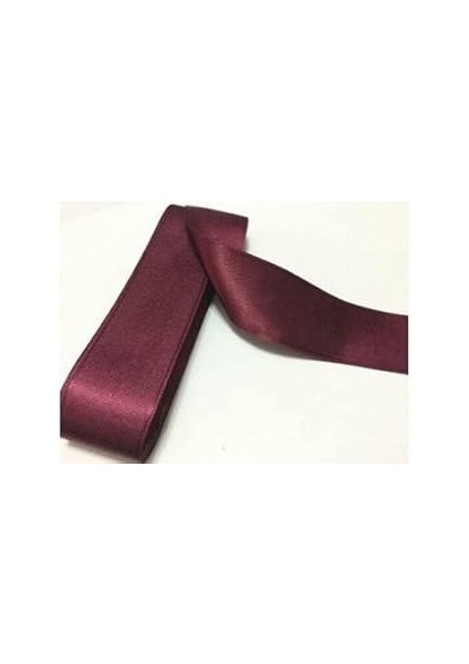 Benim Marifetlerim - Bordo Saten Kurdele 1 cm 10 Metre 1 Adet