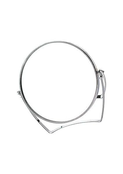 Mithra Life Boy Büyüteçli Çift Taraflı Krom Makyaj Aynası Gümüş 100X120MM MIT1243