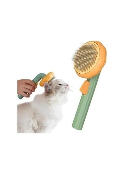 Qullex Basmalı Kedi Tarağı,köpek Fırçası,kedi Tüyü Temizleme Fırçası