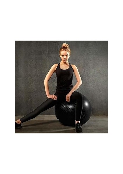 Manora Çift Yüzeyli Yoga&pilates Topu 65CM - Siyah