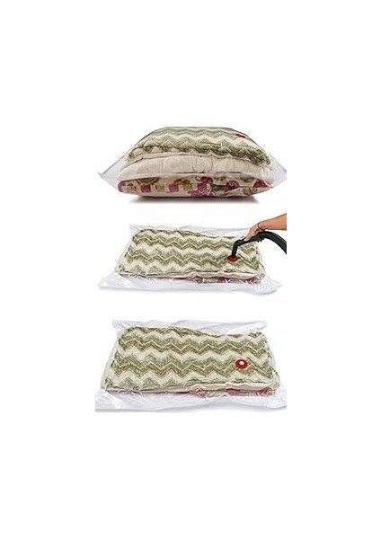 Pratik Kullanım 73X130 Vakumlu Hurç Yorgan Hurç Yastık Baza Altı Hurcu 1410