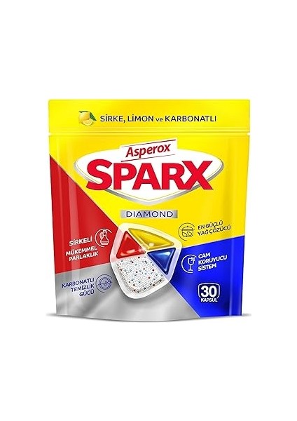 Asperox Sparx Bulaşık Makinesi Kapsülü 30 Adet
