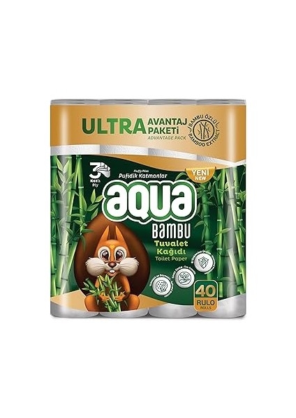 Aqua Bambu 40'lı Tuvalet Kağıdı
