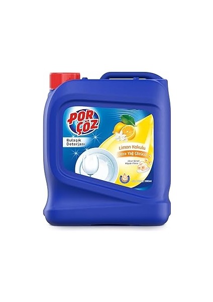 Porçöz Bulaşık Elde Yıkama Deterjanı Limon Kokulu 4kg