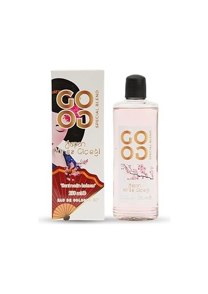 Gogo Japon Kiraz Çiçeği Kolonya 250ML Cam Şişe