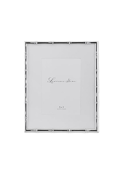 Lawrence Frames Bambu Tasarım Metal Çerçeve, 8X10, Mat 5x7, Gümüş