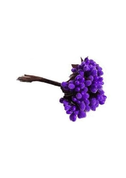 Benim Marifetlerim Yapay Çiçek Mor Çiçek Cipso 1 Demet