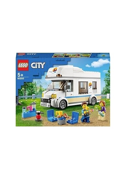 City Tatilci Karavanı 60283-5 Yaş ve Üzeri Çocuklar Için 2 Minifigür Içeren Yaratıcı Oyuncak Y