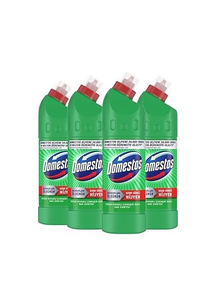 Yoğun Kıvamlı Çamaşır Suyu Dağ Esintisi 750 ml X4