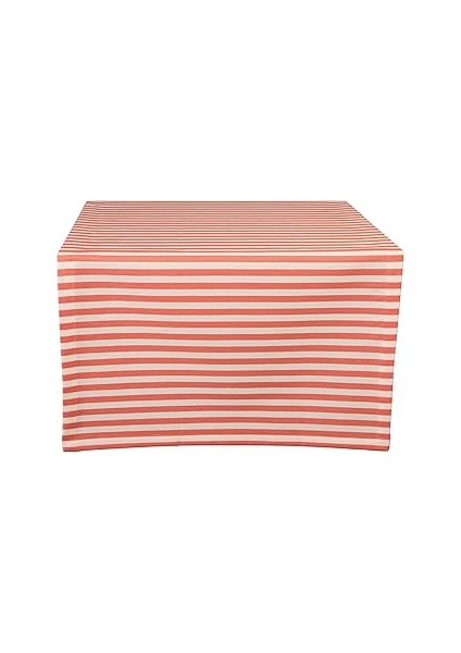 Porland Funky Mercan Çizgili Runner 50X150CM