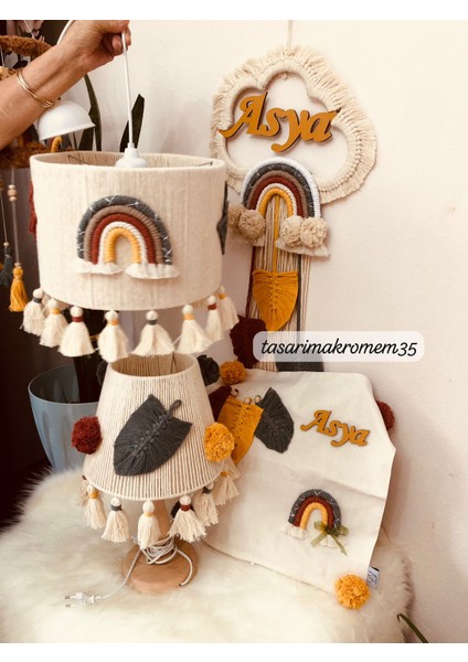 Makrome Avize-Abajur-Yastıkkılıfı-Kapısüsü