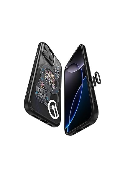 Spigen 16 ile Uyumlu Ince Kılıf Hybrid T Force Kamera Butonu Sararma K