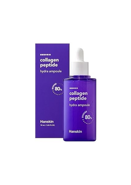 Hanskin Collagen Peptide Hydra Ampul-Yüz Serumu%80 Kolajen ve 20 Çeşit Peptit/yaşlanma Karşıtı 90ML