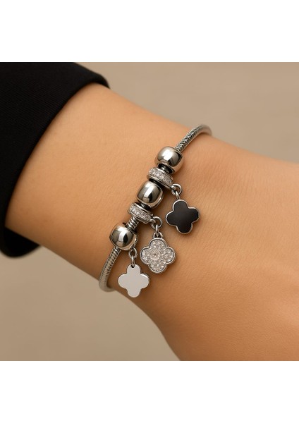 Dört Yapraklı Yonca Bileklik