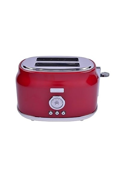 Berghoff Gem 2 Dilim Ekmek Kızartma Makinesi – 815 W, Paslanmaz Çelik Gövde | Kırmızı
