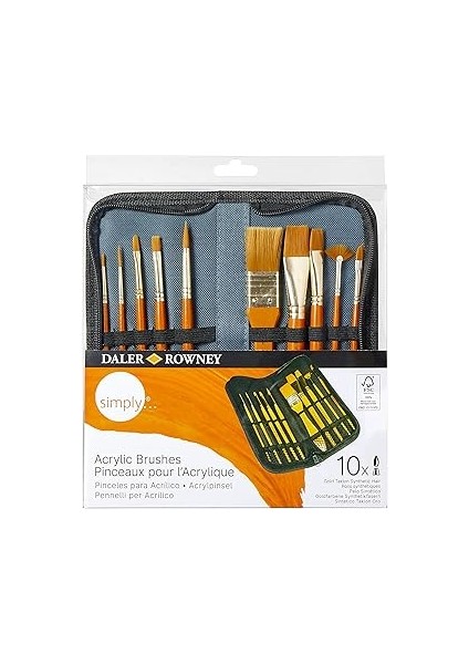 Daler Rowney - Simply Akrilik Boya Çantali Firça Set (216929010)
