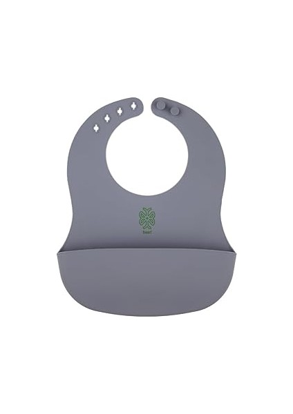 Been Silicone Baby Bib - Silikon Mama Önlüğü, Gri