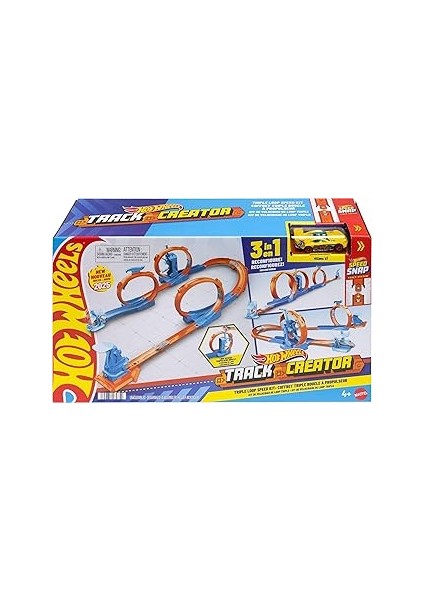 Hot Wheels Track Creator Triple Loop Kit, JDW39