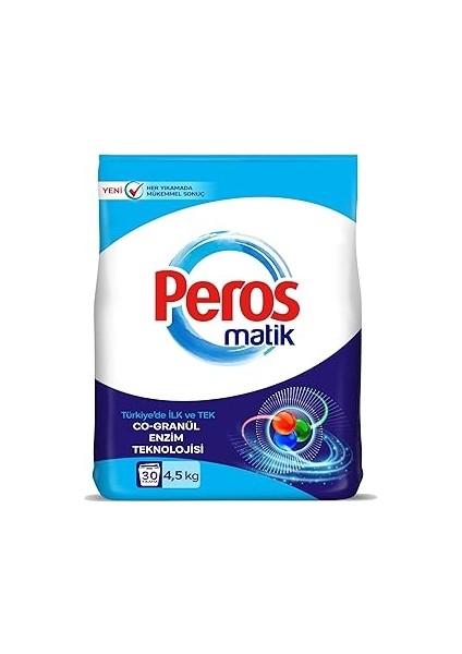 Peros Toz Çamaşır Deterjanı Göz Alıcı Beyazlar 4500 G