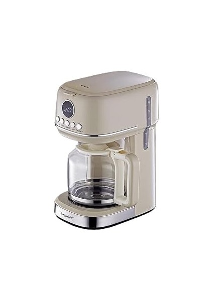 Berghoff Gem Filtre Kahve Makinesi – 900 W, 1, 5 L Cam Demlik | Vanilya Krem