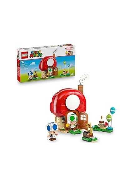 Super Mario Toad Evinde Parti 72041 – 7 Yaş ve Üzeri Çocuklar Için Parti Temalı Yaratıcı Oyunc