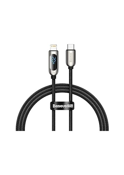 Display Hızlı Şarj Kablosu Type-C To Ip 20W, 1m, Siyah