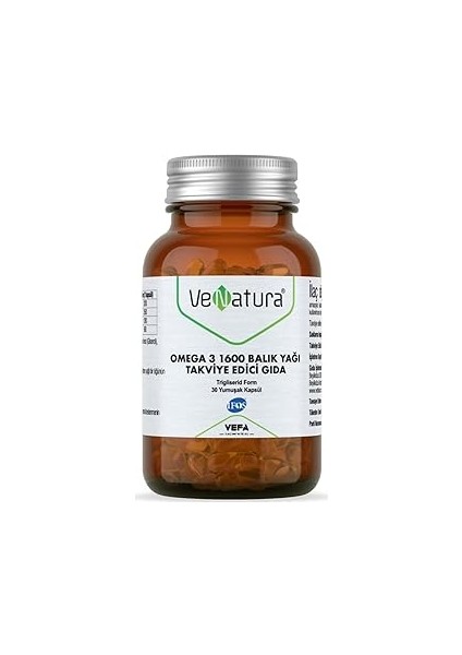 Venatura 3 Balık Yağı 1600 Mg 30 Yumuşak Kapsül 158030
