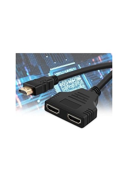 Güncelçarşı HDMI Çoklayıcı, Çoğaltıcı, HDMI Erkek-Hdmi Dişi x 2 Adaptör, Çözünürlük 2160P, 30 C