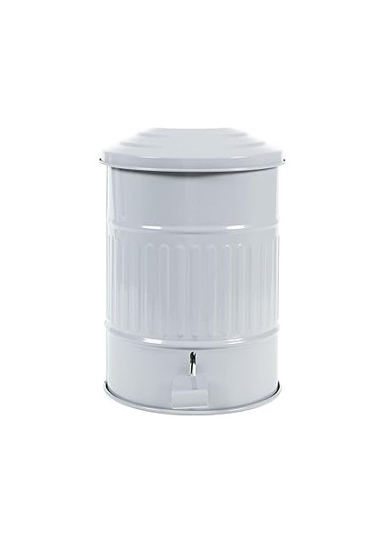 Pedallı Çöp Kovası Gri 8 Lt