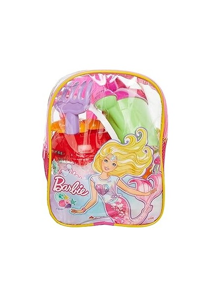 Dede 3500 Barbıe Resimli Sırt Çantalı Plaj Set, Birden Fazla Renk