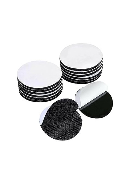 10 Adet Yuvarlak Cırtlı ve Yapışkanlı Kaydırmaz Halı Sabitleyici – Yapışkanlı Kolay Uygulama, Tüm Z