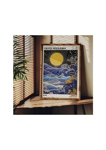 Fark Tanıtım Yayoi Kusama Çerçevesiz Poster, Dekoratif Çerçevesiz Poster, Tablo, Yayoikusama
