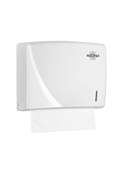 Rulopak R-1317B Havlu Dispenseri, Plastik, Beyaz