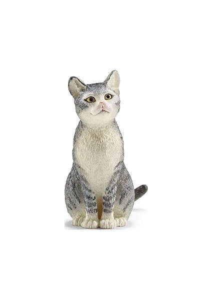 Schleich Oturan Kedi Figürü, 4 cm