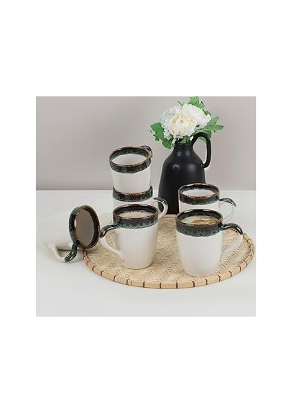 Keramika Cobalt Wave Alfa Kupa 11 cm 6 Adet Q78