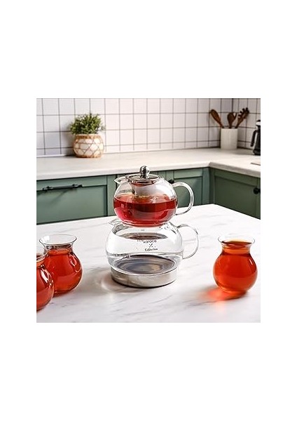 x Refika' Dan Gönlübol Cam Çaydanlık