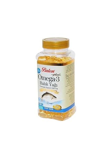 Balen 3 Balik Yaği Yumuşak Kapsül 1380MG*200 1 Paket(1 x 1000 G)