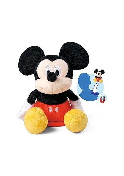 Simba, 6315870460, Mickie Manyetik Peluş Figürü, Özel Tasarım, Tam Detaylı, Kıyafler ile Tak