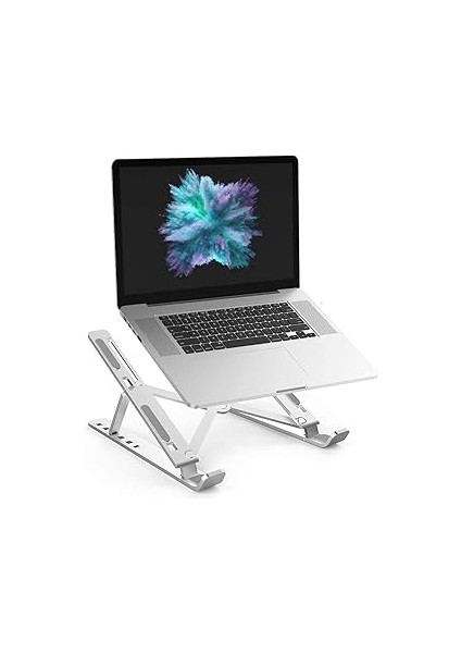 Idock N29-3-GÜMÜŞ Katlanır Aluminyum Laptop Bilgisayar Standı