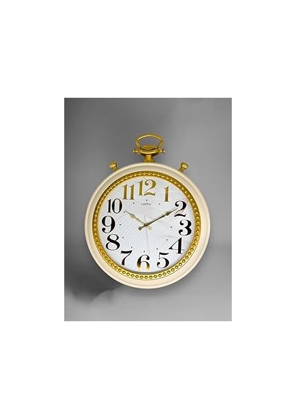 736-CA Serisi Köstekli Saat Görünümlü Sessiz Akar Duvar Saati 50 cm