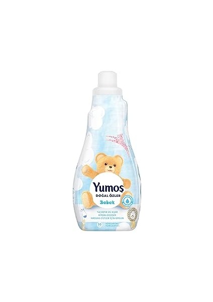 Yumoş Konsantre Çamaşır Yumuşatıcısı Bebek 1200 ml 50 Yıkama 1 Adet