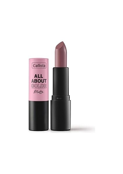 Callista All About Color Matte Lipstick Mat Görünümlü Ruj 503 Table For Two, Pembe